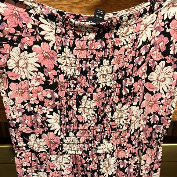 EUC Sz M 7/8 floral rayon pantsuit romper - Picture 3 of 6